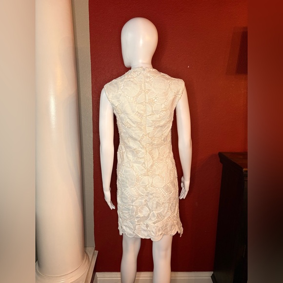 SIMKHAI Mickie guipure lace dress in Natural White. Size See Measurements - Picture 2 of 16